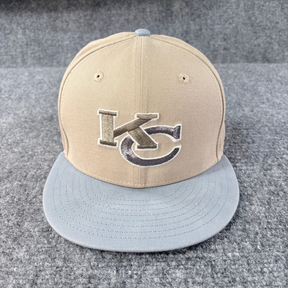 New Era 59FIFTY Kansas City Chiefs Hat 2003 Pro Bowl Tan Blue Fitted 7 / 55.8 cm